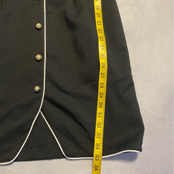 La Belle women’s size vintage 11 black button down dress made in USA - Picture 4 of 9